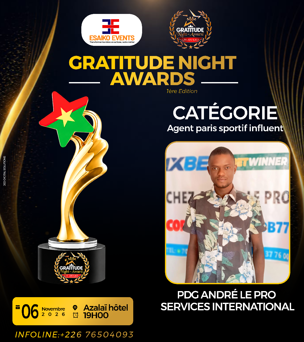 PDG ANDRÉ LE PRO SERVICES INTERNATIONAL