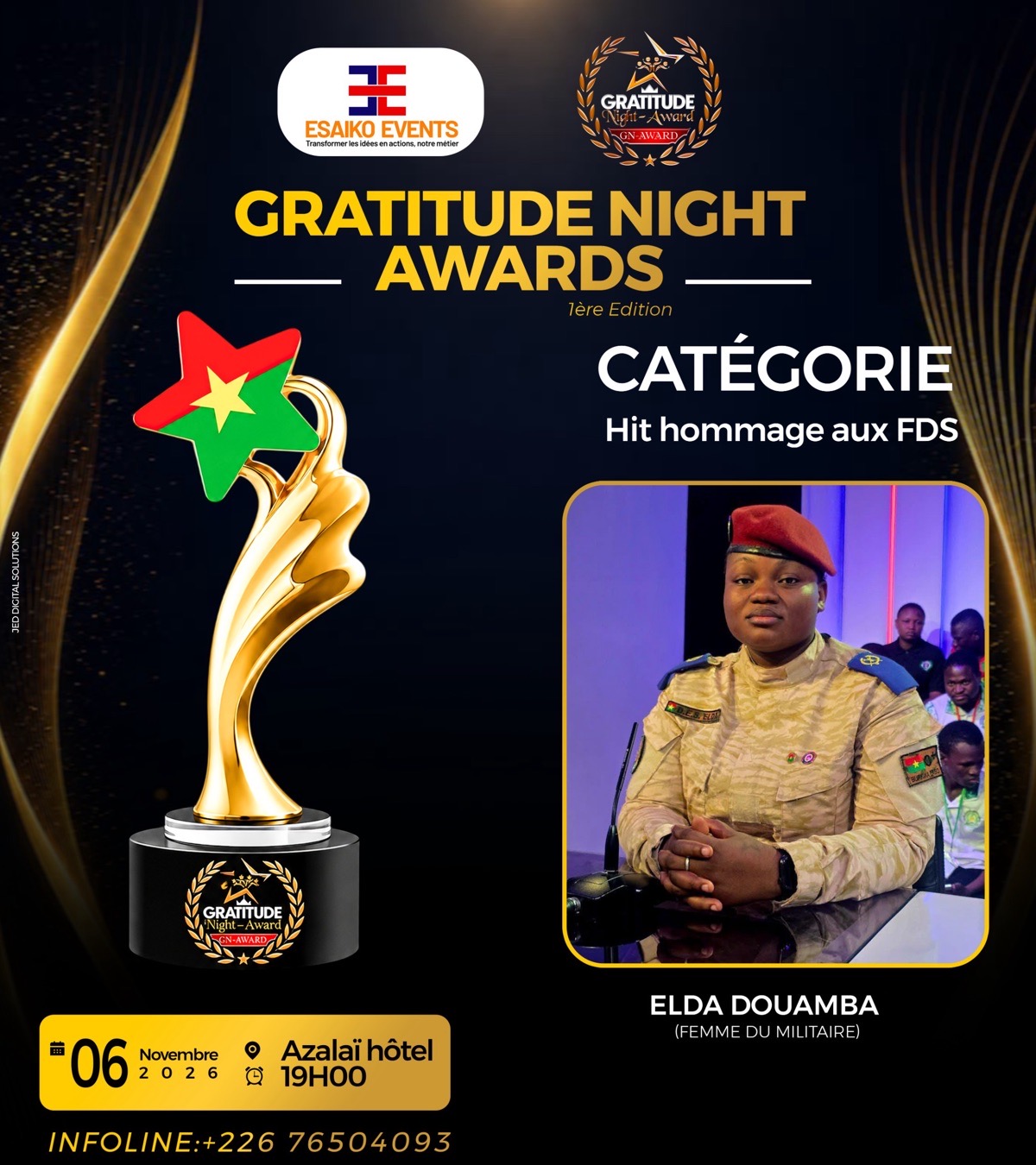 ELDA DOUAMBA (femme du militaire)